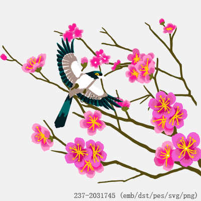 svg矢量绣花图下载