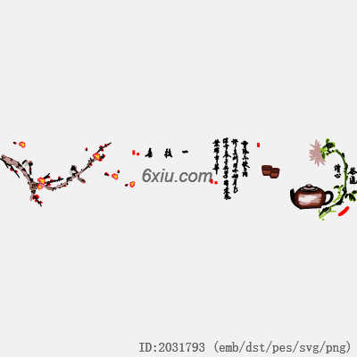 svg矢量绣花图下载