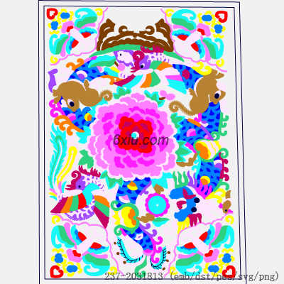 svg矢量绣花图下载