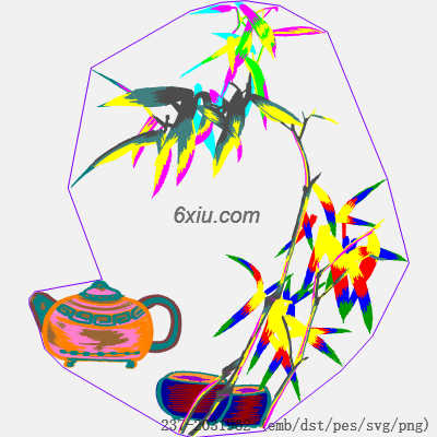 svg矢量绣花图下载