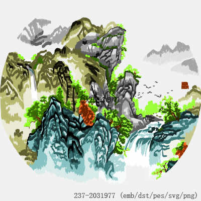 svg矢量绣花图下载