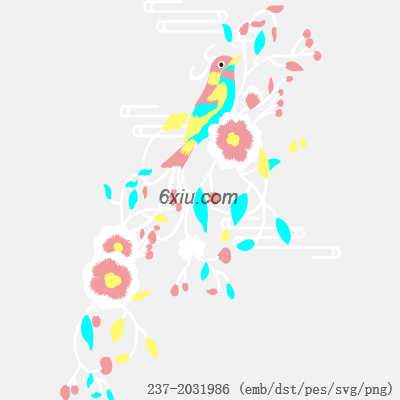 svg矢量绣花图下载