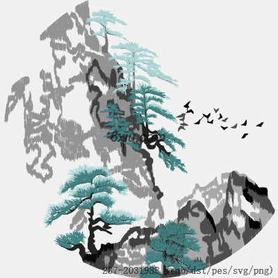 svg矢量绣花图下载