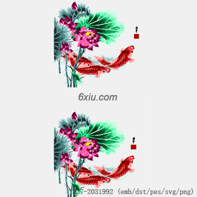 svg矢量绣花图下载