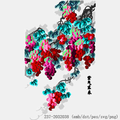 svg矢量绣花图下载