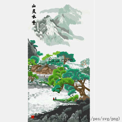 svg矢量绣花图下载