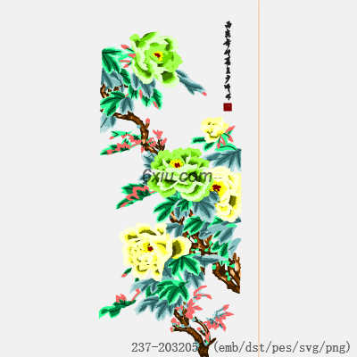 svg矢量绣花图下载