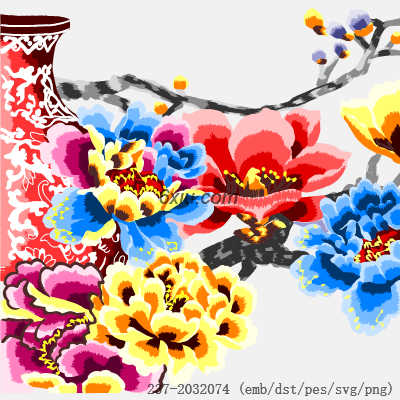 svg矢量绣花图下载