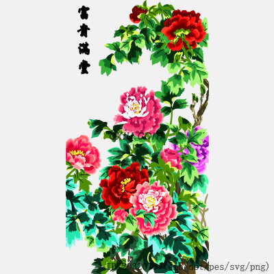 svg矢量绣花图下载