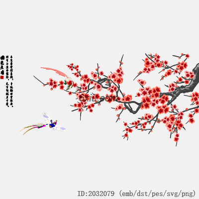 svg矢量绣花图下载