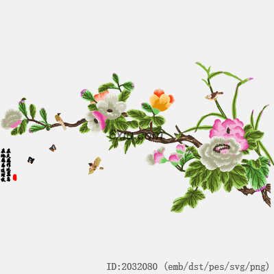 svg矢量绣花图下载