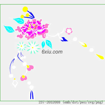 svg矢量绣花图下载