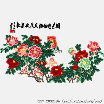 svg矢量绣花图下载