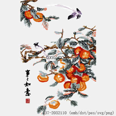 svg矢量绣花图下载