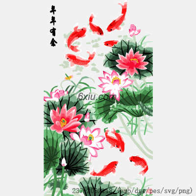 svg矢量绣花图下载