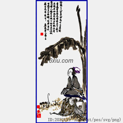 svg矢量绣花图下载
