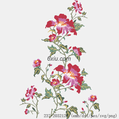 svg矢量绣花图下载
