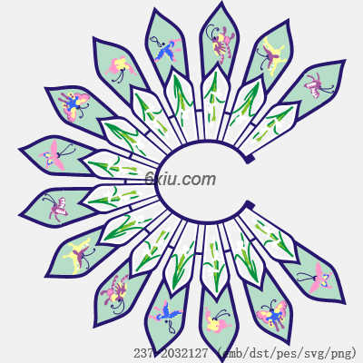 svg矢量绣花图下载