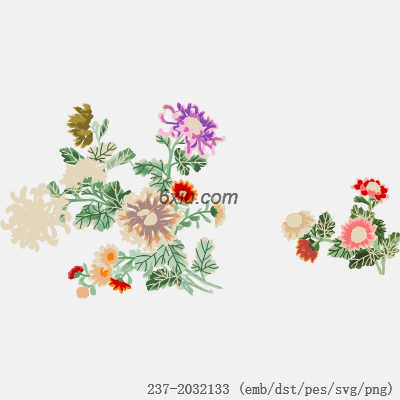 svg矢量绣花图下载