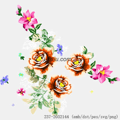 svg矢量绣花图下载