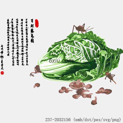 svg矢量绣花图下载