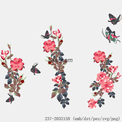 svg矢量绣花图下载