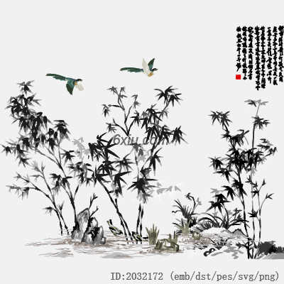 svg矢量绣花图下载
