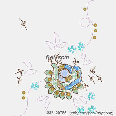 svg矢量绣花图下载
