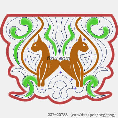 svg矢量绣花图下载