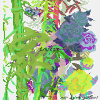 svg矢量绣花图下载