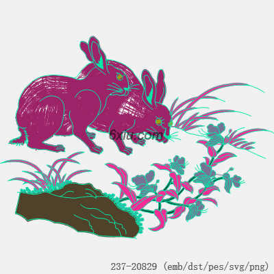 svg矢量绣花图下载