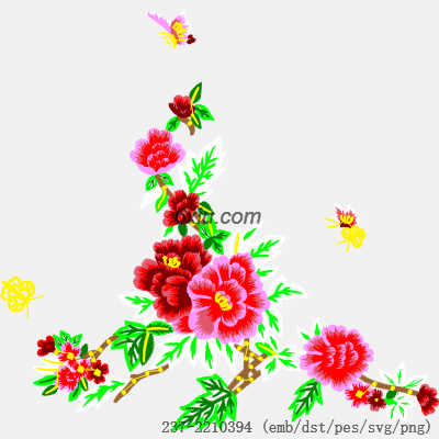 svg矢量绣花图下载