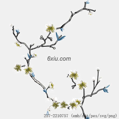 svg矢量绣花图下载