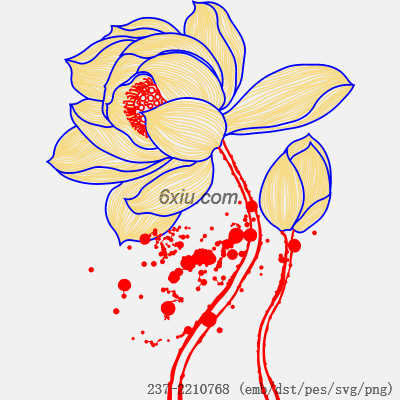 svg矢量绣花图下载