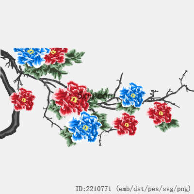svg矢量绣花图下载