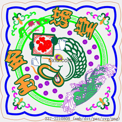 svg矢量绣花图下载