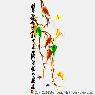 svg矢量绣花图下载