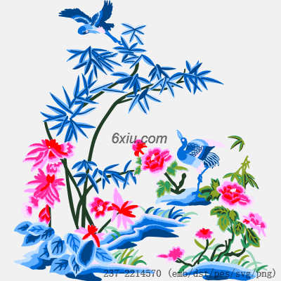 svg矢量绣花图下载