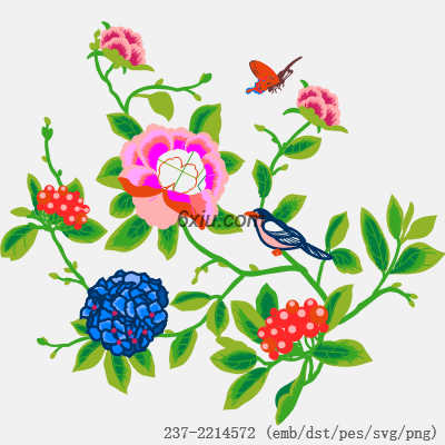 svg矢量绣花图下载