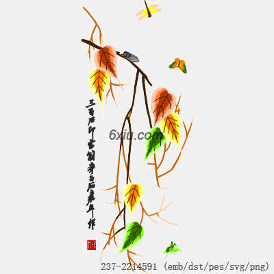svg矢量绣花图下载