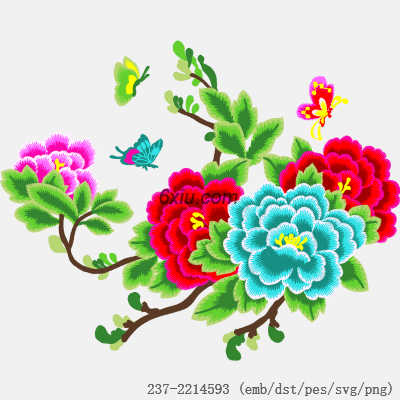 svg矢量绣花图下载