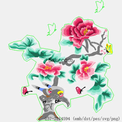 svg矢量绣花图下载