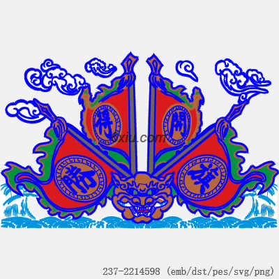 svg矢量绣花图下载