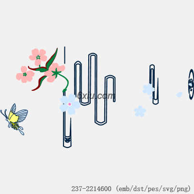 svg矢量绣花图下载