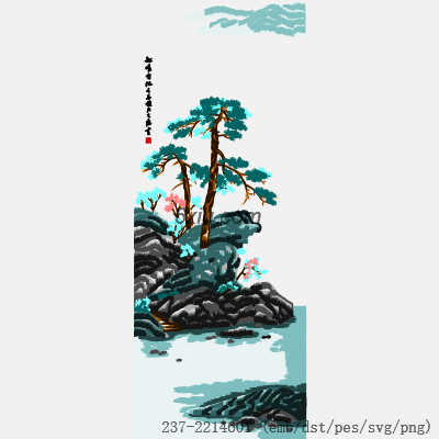 svg矢量绣花图下载