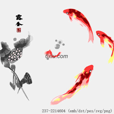 svg矢量绣花图下载