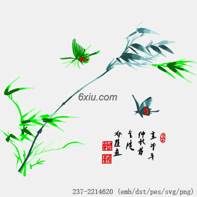 svg矢量绣花图下载