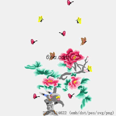 svg矢量绣花图下载