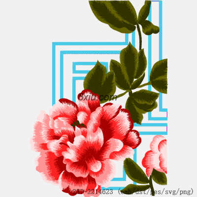 svg矢量绣花图下载