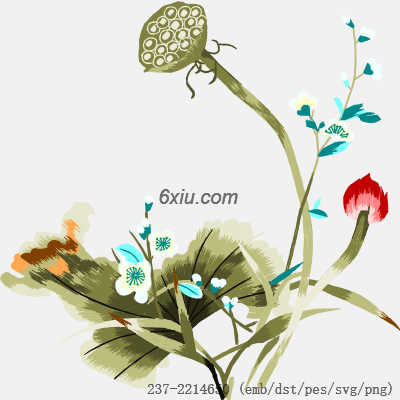 svg矢量绣花图下载